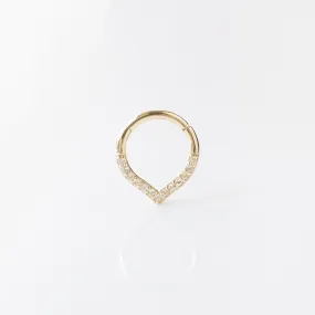 Tapered Clicker Hoop Earring