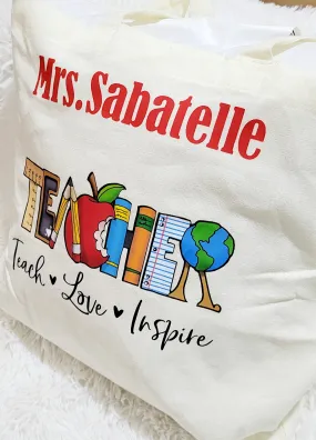 Teacher's Appreciation Tote Bag