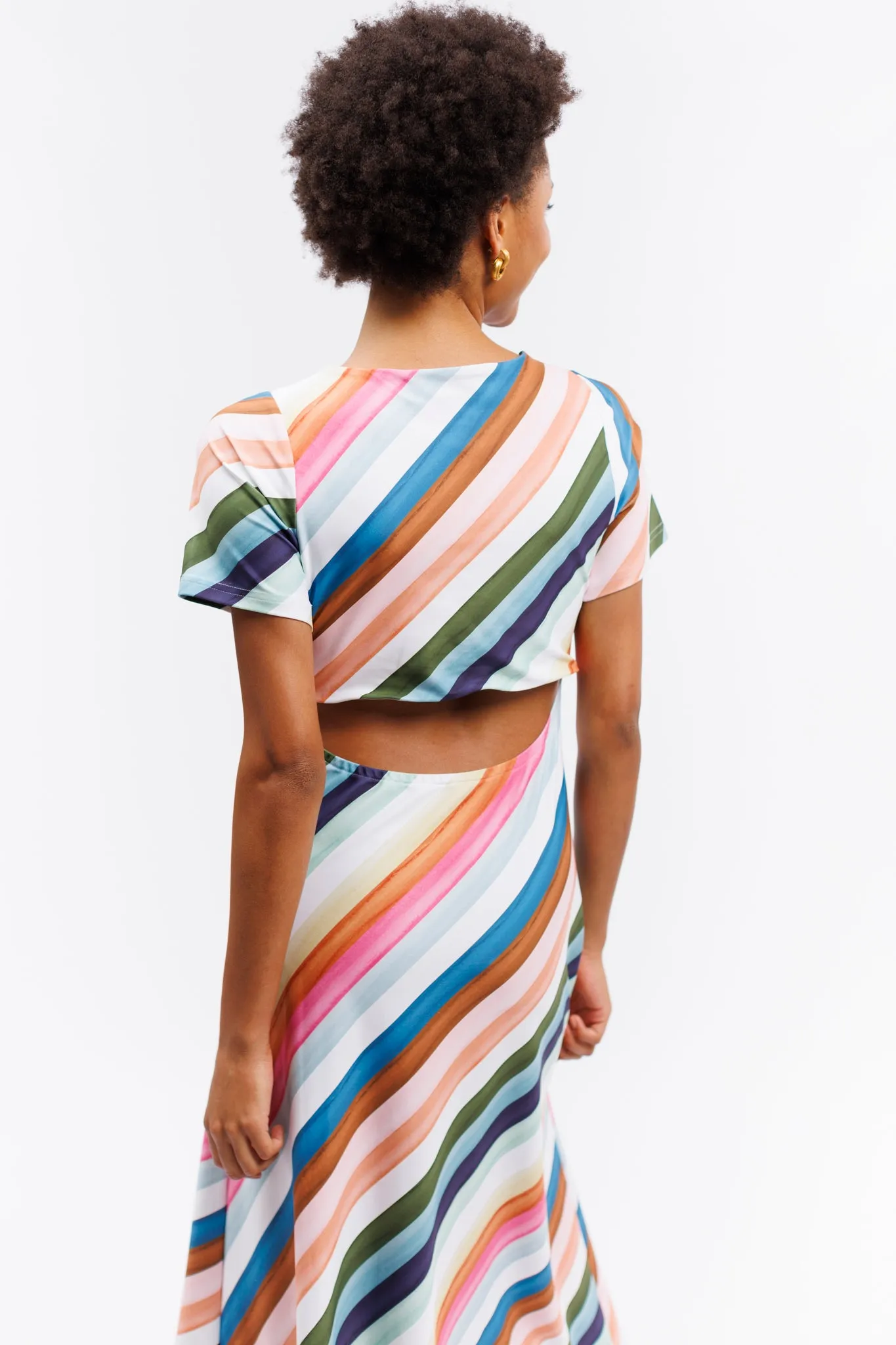 The Celine Dress - Gogo Stripe