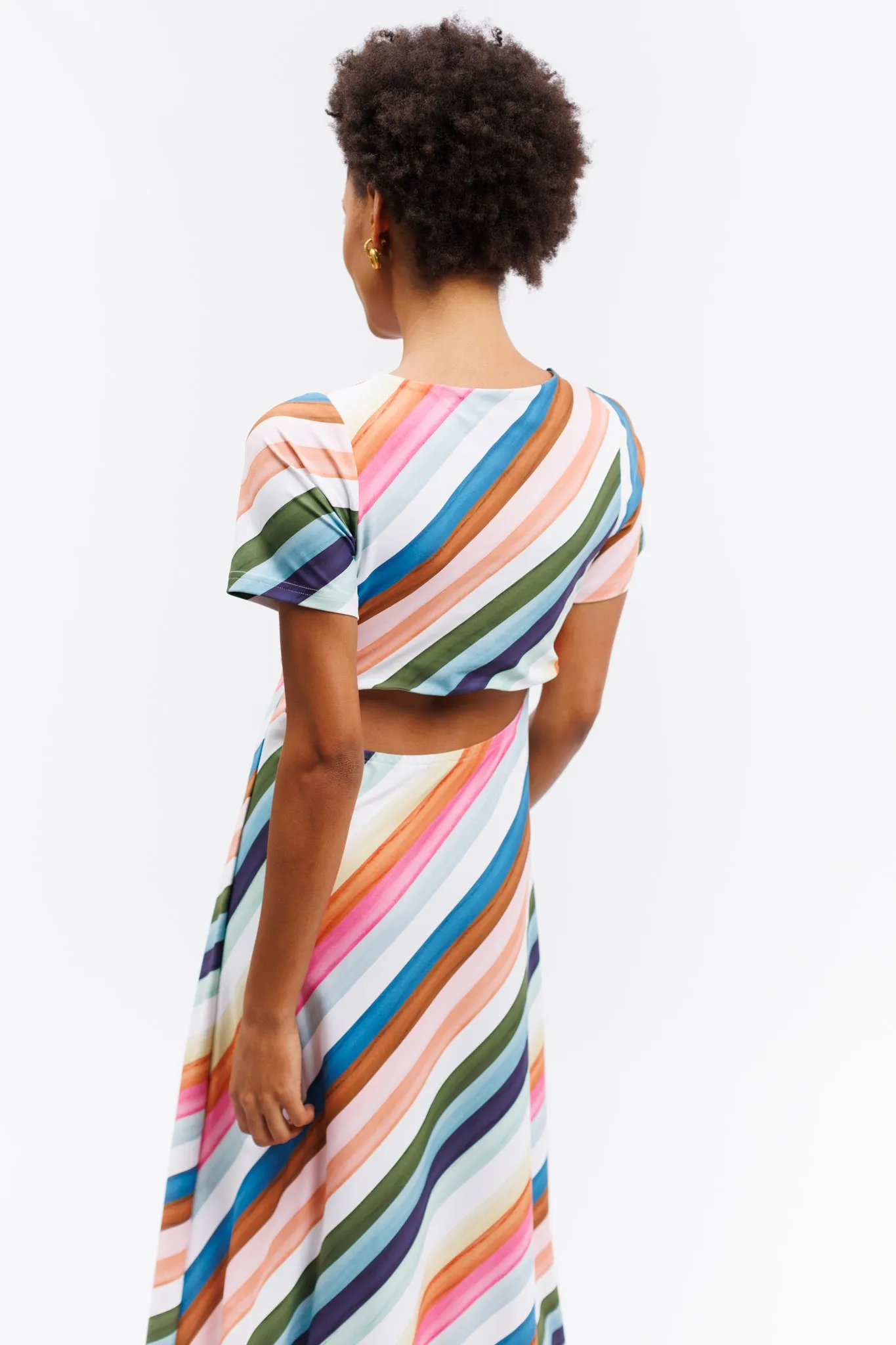 The Celine Dress - Gogo Stripe