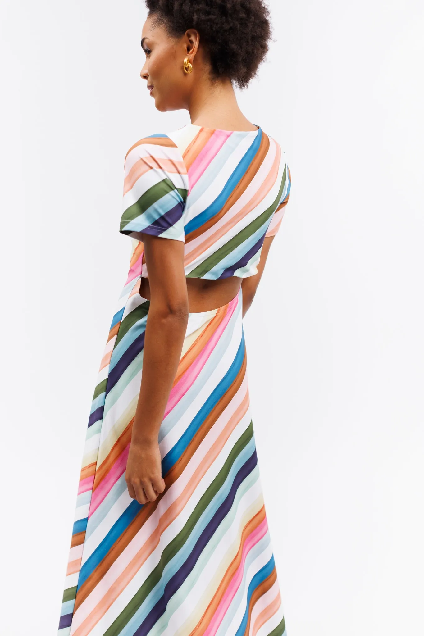 The Celine Dress - Gogo Stripe