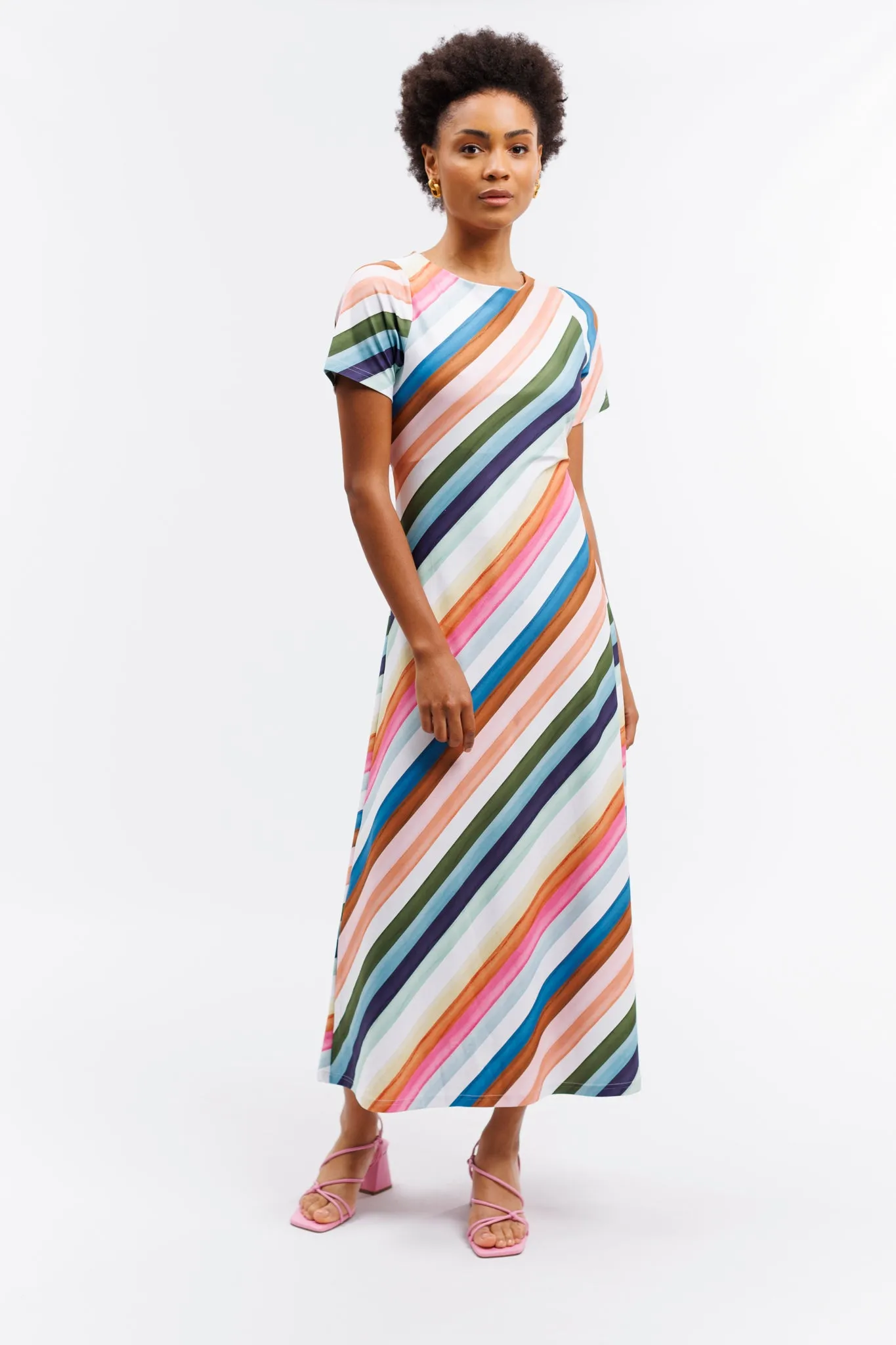 The Celine Dress - Gogo Stripe