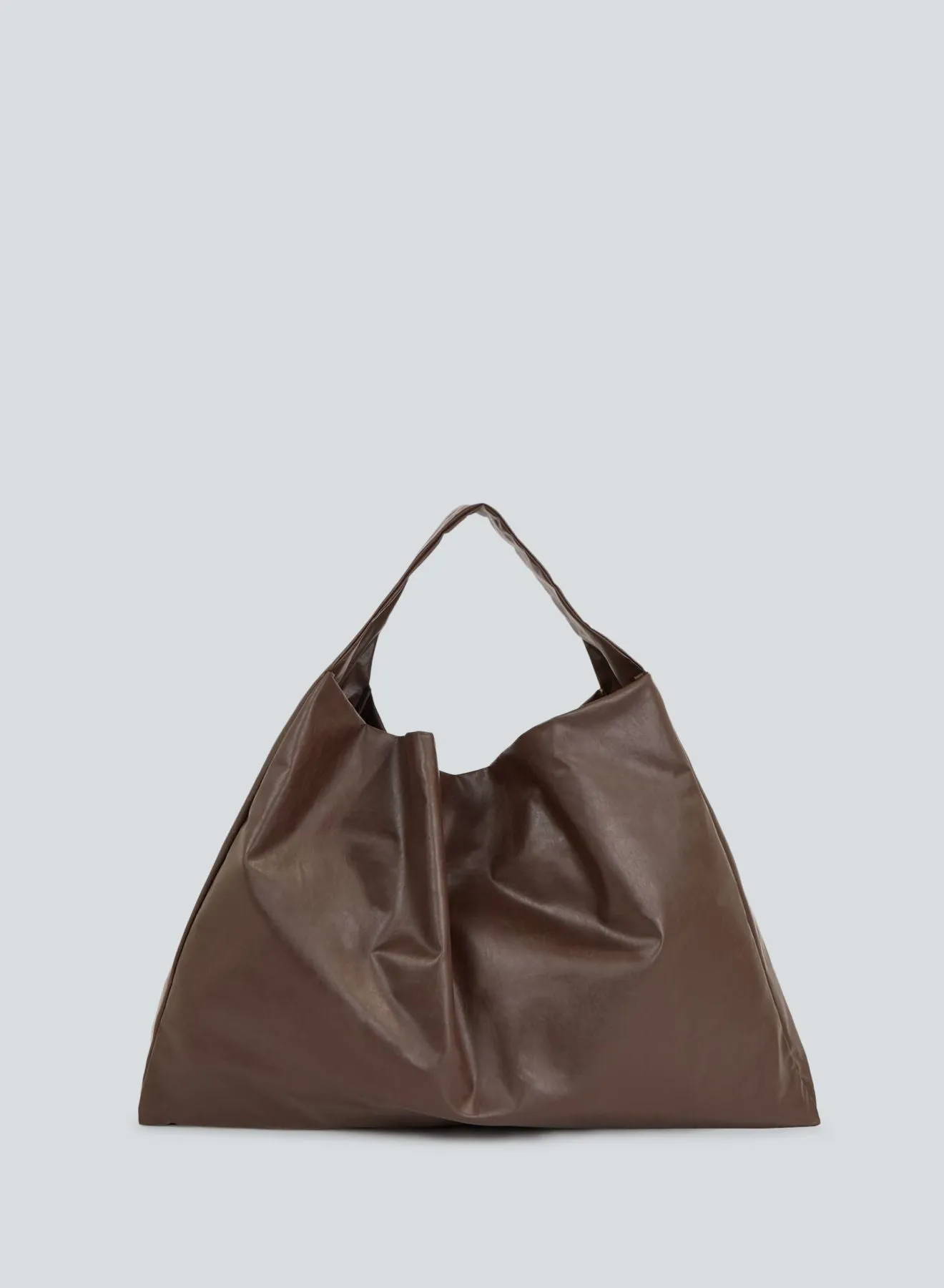 Tote shoulder oil | dark brown