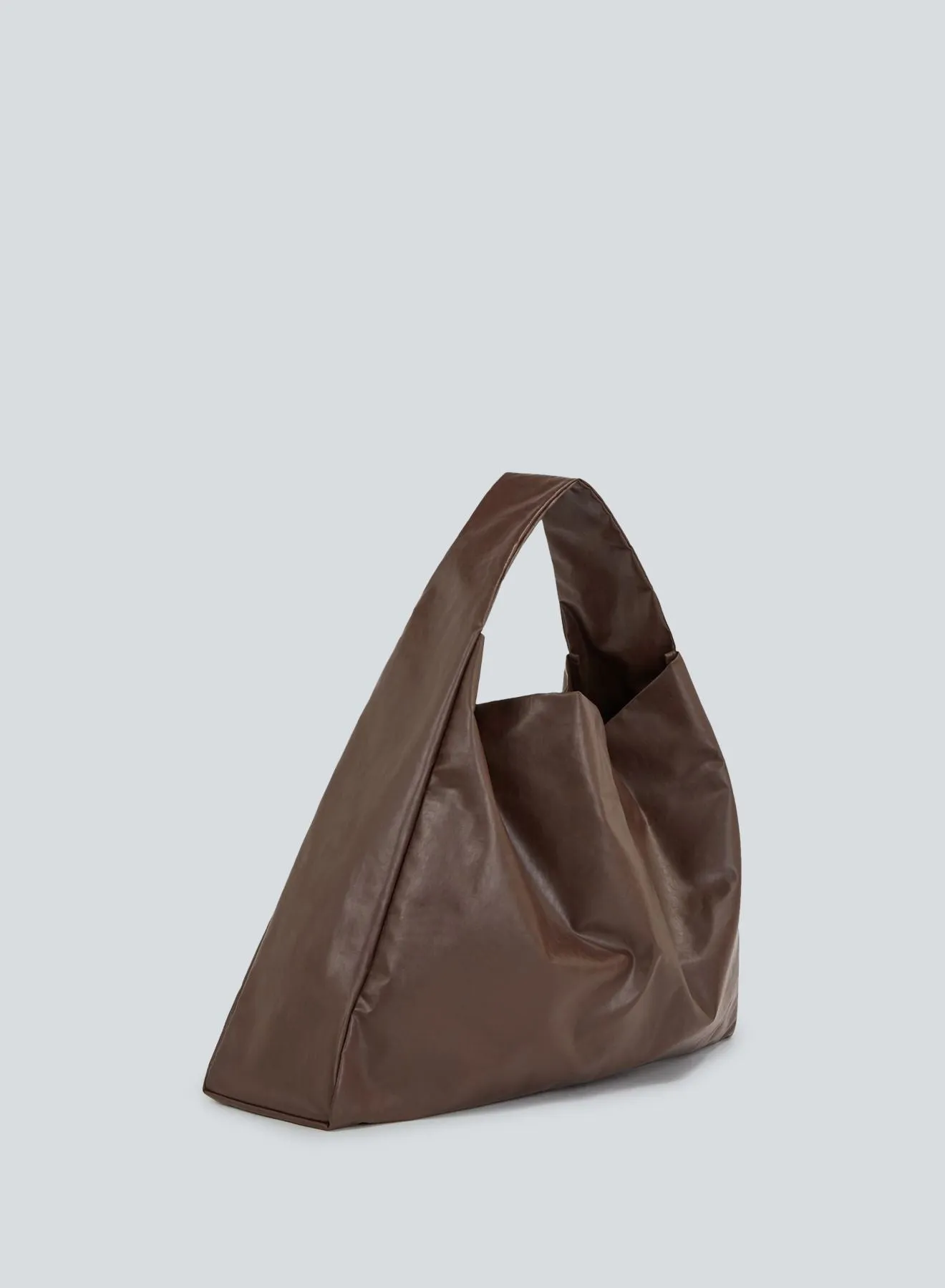 Tote shoulder oil | dark brown