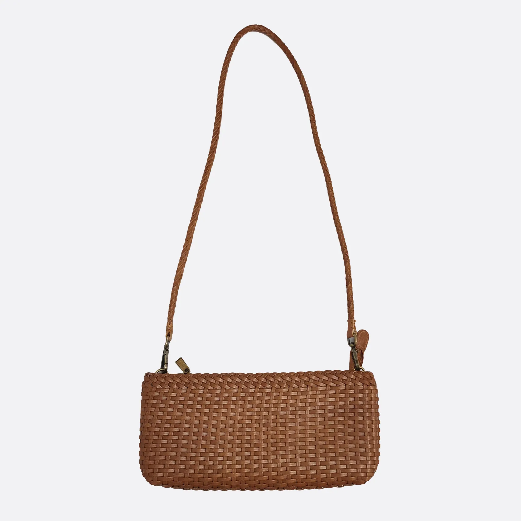 Women's genuine handwoven cowhide leather handbag Vivien design